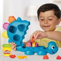 Play-Doh G0491 Dinosaure Formes et Couleurs - Jouet Sensoriel avec 11 Outils - Langue: Espagnol - Pour Enfants à Partir de 2 Ans - Hasbro