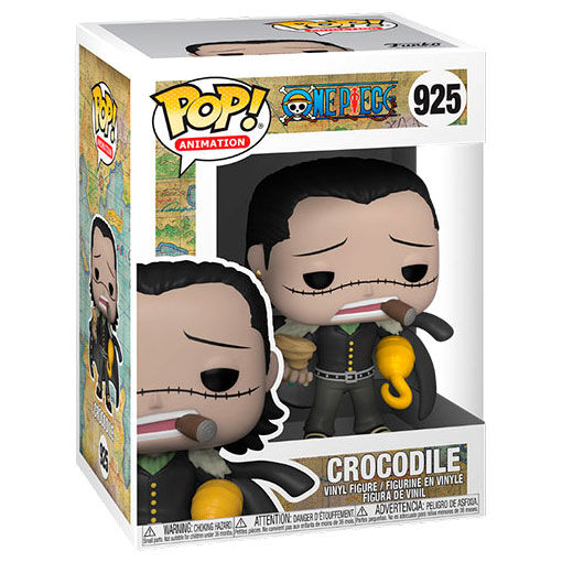 Funko POP Figurine One Piece Crocodile - Figurine en vinyle de 9 cm avec boîte fenêtre cadeau