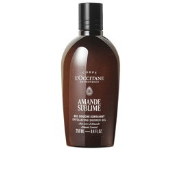 L'Occitane En Provence Gel Douche Exfoliant Amande Sublime 250 ml - À l'Huile d'Amande Douce et Éclats de Coque, Pour une Peau Purifiée et Douce