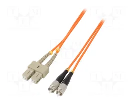QOLTEC Patch cord en fibre optique OM2 FC/UPC-SC/UPC 3m