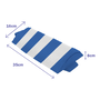 Marbueno SUMMER 10365RY Chaise pliante aluminium rayures bleues et blanc plage piscine 53x56x78 cm 100 kg
