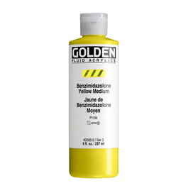 Golden Jaune Benzimidazolone Moyen Fluid Acrylique 237 ml
