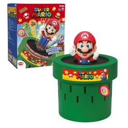 Bizak Figurine Super Mario Saut - Jeu de la Tour de Piles avec Luigi, Peach et Bowser