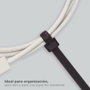 Hantums Sac de 100 colliers de serrage 100% nylon 300x7.6mm Noir