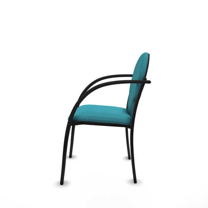 Piqueras Y Crespo Chaise Hellín Turquoise avec Bras Fixes