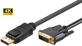 MicroConnect Câble DisplayPort 1.2 vers DVI-D 3m Noir