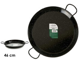 La Dehesa Paellera Esmaltée 46 cm 12 Rations Acier Noire (Set de 4)