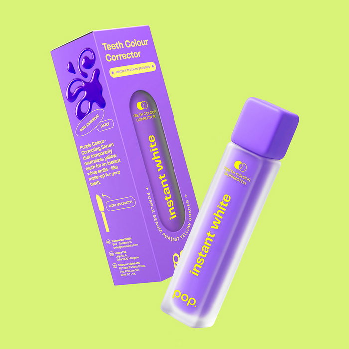 Pop. Correcteur de couleur dentaire sérum blanchissant instantané 10 ml