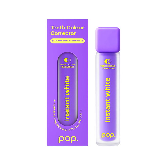 Pop. Correcteur de couleur dentaire sérum blanchissant instantané 10 ml