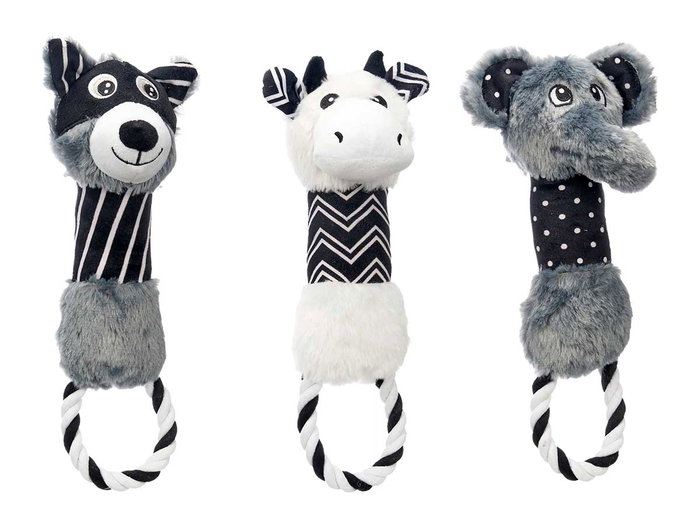 Mascow Mordeur en Tissu Forme Animal en Anneau 11x34x9 cm Assortiment Aléatoire (Set de 18) Mascow Mordeur en Tissu Forme Animal en Anneau 11x34x9 cm Assortiment Aléatoire (Set de 18)