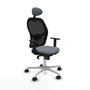Piqueras y Crespo Chaise de Bureau avec Appui-tête Jorquera 1D086N1 Gris