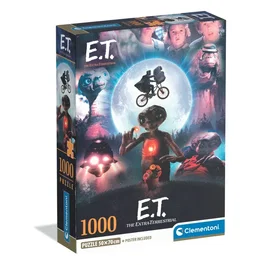 Clementoni Puzzle Compact 1000 pièces - E.T. - 70 x 50 cm avec poster