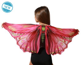 Ailes de papillon multicolores pour enfants 106x45 cm