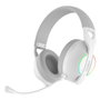 Coolbox WB01 Auriculares gaming sans fil avec micro, Bluetooth et RGB, Blanc