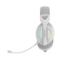 Coolbox WB01 Auriculares gaming sans fil avec micro, Bluetooth et RGB, Blanc