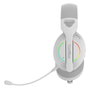 Coolbox WB01 Auriculares gaming sans fil avec micro, Bluetooth et RGB, Blanc