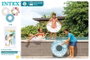 Intex Flotador rueda Magic Tubes 81 cm, Bouée Inflatable Roue pour Enfants de 8 ans et plus, Modèles Surtis en PVC