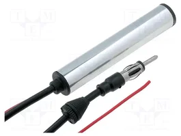 4CARMEDIA Amplificateur d'antenne AM/FM avec socle et prise DIN