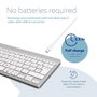 R-Go Tools Clavier ergonomique compact R-Go Compact Break, logiciel de pause intégré, disposition QWERTY italienne, Bluetooth, couleur blanc