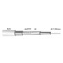 GSC Evolution Rouleau de 100M câble coaxial RG6 à conducteur en aluminium