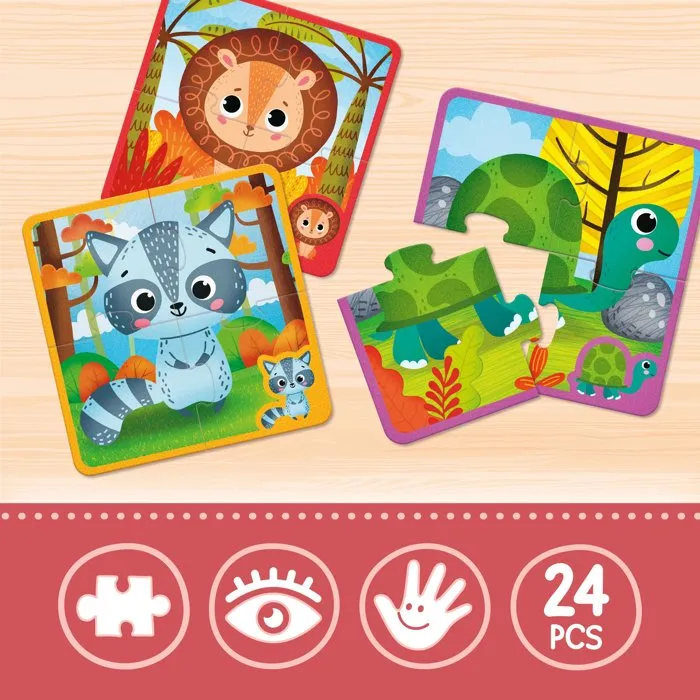 Lisciani Giochi Jouer Apprendre Baby Puzzle Pieces Sensitives
