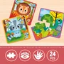 Lisciani Giochi Jouer Apprendre Baby Puzzle Pieces Sensitives