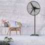 MAURER Ventilateur sur pied Ø 65 x 200 cm Noir 190 W