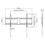 GEMBIRD WM-90F-01 Support mural pour écrans 43 à 90 pouces