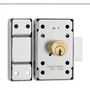 Abus Verrou de porte V83 CB 40 F9 à bouton - Acier brossé