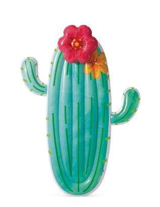 Intex - Tapis gonflable pour piscine Cactus, 185 x 140 cm, pour enfants à partir de 6 mois