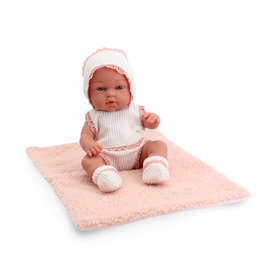 TACHAN Bébé 30cm avec ensemble en dentelle rose