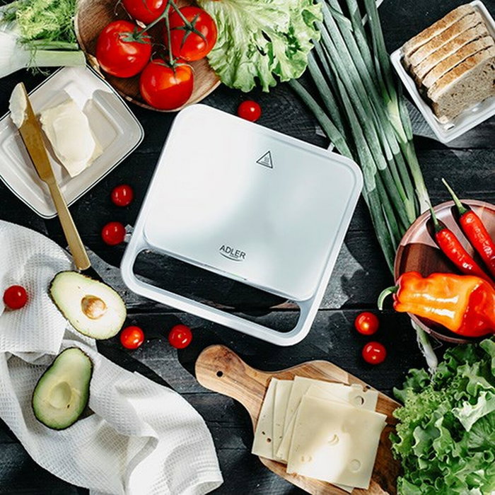 Adler AD 3070w Machine à sandwich Blanc Adler AD 3070w Machine à sandwich Blanc