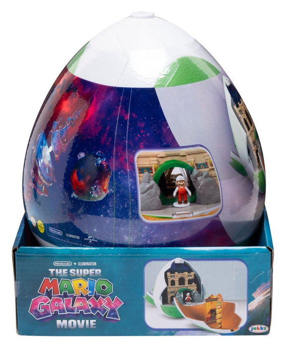 JAKKS PACIFIC Super Mario Galaxy Movie Playset avec 2 minifigurines Œuf de Yoshi JAKKS PACIFIC Super Mario Galaxy Movie Playset avec 2 minifigurines Œuf de Yoshi
