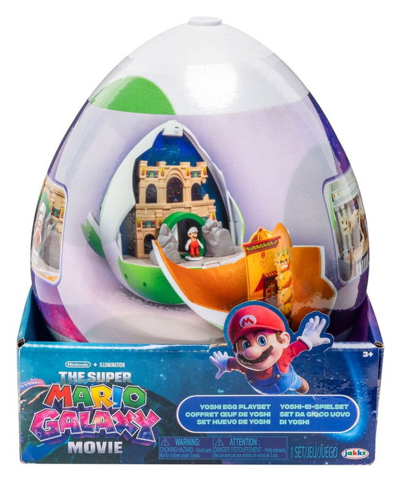 JAKKS PACIFIC Super Mario Galaxy Movie Playset avec 2 minifigurines Œuf de Yoshi JAKKS PACIFIC Super Mario Galaxy Movie Playset avec 2 minifigurines Œuf de Yoshi