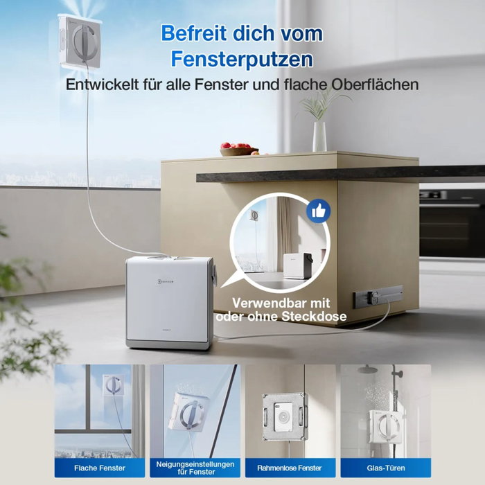Ecovacs Winbot W2 Pro Omni Gris et Blanc Ecovacs Winbot W2 Pro Omni Gris et Blanc