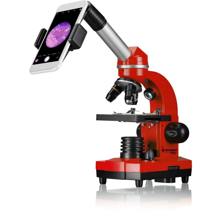 Bresser Microscope étudiant BIOLUX SEL - Bressers Junior - rouge