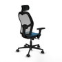 Piqueras y Crespo Chaise de Bureau Jorquera 3D036N2 Gris Vert pétrole