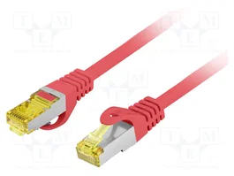 LANBERG Câble Ethernet Patch Cord Cat 6a S/FTP 20m Rouge