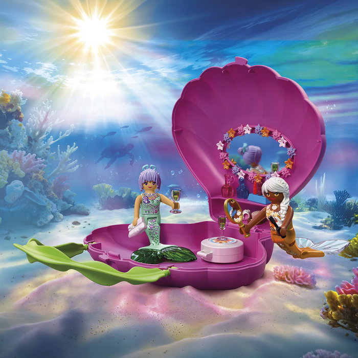 PLAYMOBIL Sac de sirène avec accessoires 72105 – Jeu de voyage pour enfants dès 4 ans – Langue espagnole