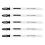 WOLFPACK LINEA PROFESIONAL Lot de 5 lames de scie sauteuse pour métal fin HSS 21 TPI