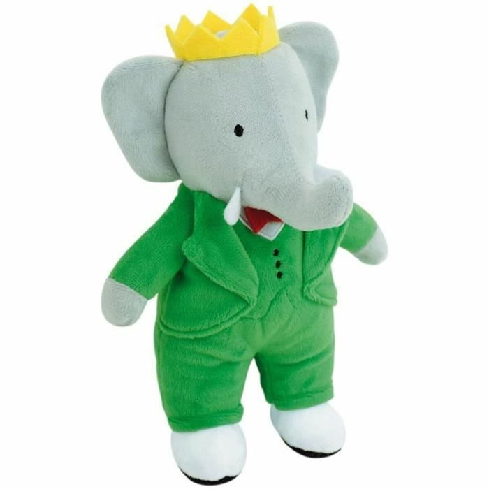 Jemini Peluche Éléphant Babar Vert +/- 20 cm