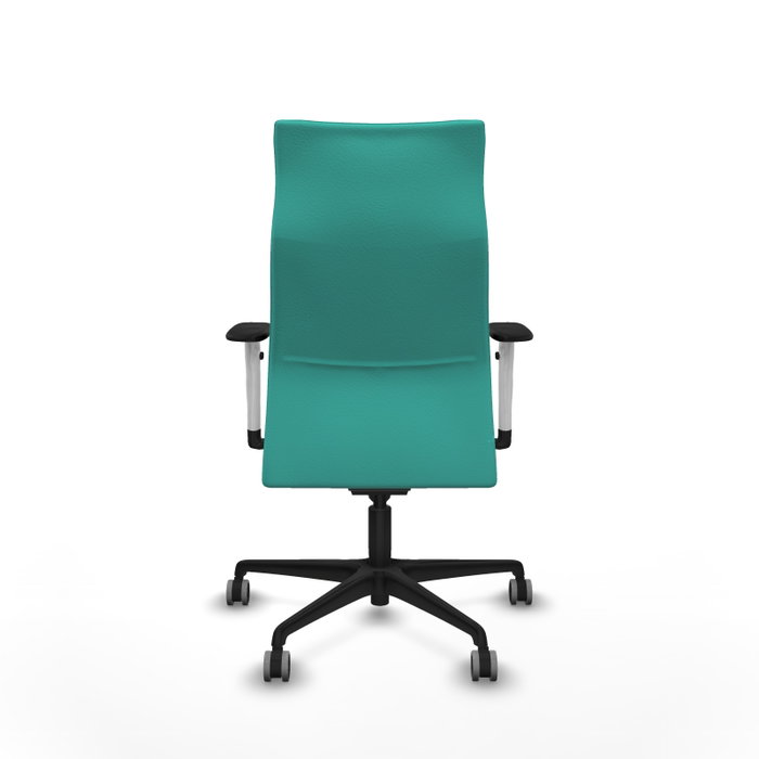 Piqueras Y Crespo Fauteuil Albacete, mécanisme synchrone, similicuir turquoise