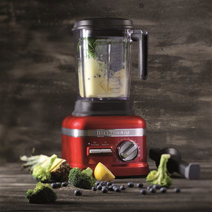 Kitchenaid 5KSB8270 ECA Batidora de Vaso Power Plus Artisan - Batteur mélangeur de 2,6 L, rouge pomme, vitesse intelligente, 4 programmes, cycle de nettoyage
