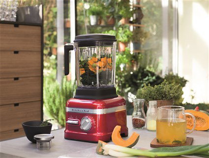 Kitchenaid 5KSB8270 ECA Batidora de Vaso Power Plus Artisan - Batteur mélangeur de 2,6 L, rouge pomme, vitesse intelligente, 4 programmes, cycle de nettoyage