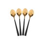 Home Deco Factory Jeu de couverts LOUNGE doré et noir, 16 pièces