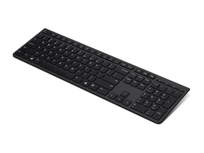Lenovo Clavier sans fil rechargeable professionnel AZERTY (disposition Française) avec touches ciseaux silencieuses et 65 % de matériaux recyclés Lenovo Clavier sans fil rechargeable professionnel AZERTY (disposition Française) avec touches ciseaux silencieuses et 65 % de matériaux recyclés