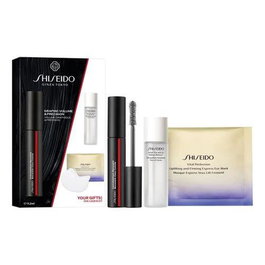 Shiseido - Mascara Ink Controlled Chaos 01 + Démaquillant 30 ml + Masque pour les yeux 1 unité