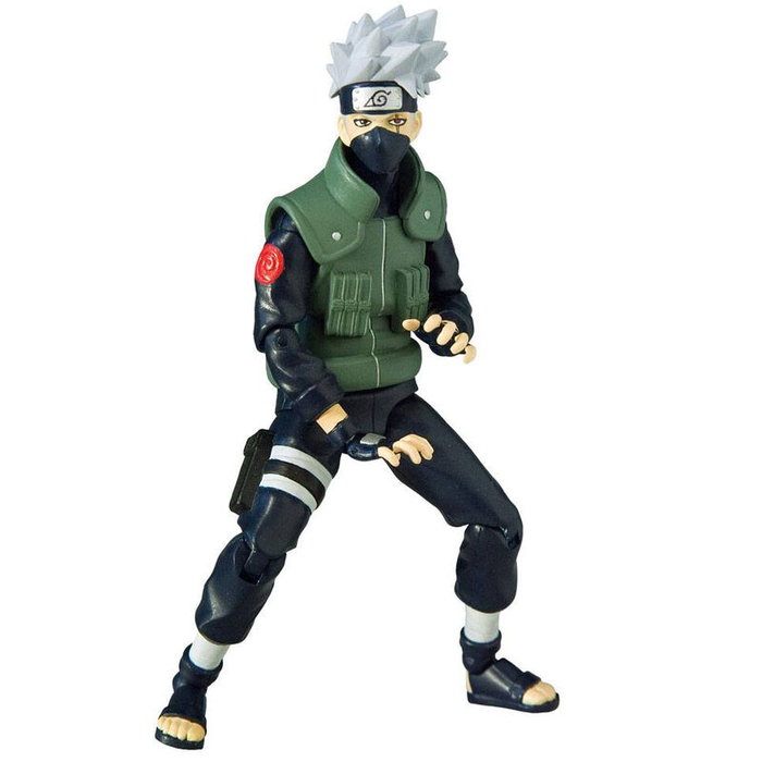 TOYNAMI - Figurine articulée Kakashi Hatake avec accessoires - Naruto Shippuden - Serie 1 - 10 cm TOYNAMI - Figurine articulée Kakashi Hatake avec accessoires - Naruto Shippuden - Serie 1 - 10 cm