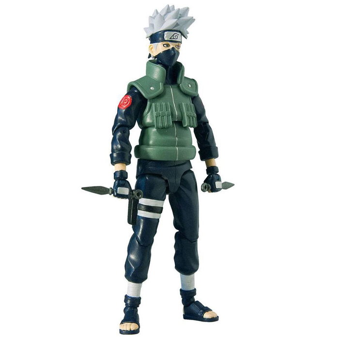 TOYNAMI - Figurine articulée Kakashi Hatake avec accessoires - Naruto Shippuden - Serie 1 - 10 cm TOYNAMI - Figurine articulée Kakashi Hatake avec accessoires - Naruto Shippuden - Serie 1 - 10 cm