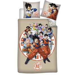 TOEI ANIMATION - Housse de couette et taie Dragon Ball - Coton 100% - 140x200 cm + 65x65 cm